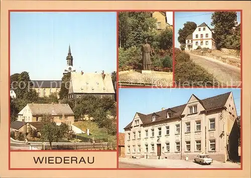 Wiederau Koenigshain Kirche Clara Zetkin Denkmal Geburtshaus Kulturhaus Kat. Koenigshain Wiederau