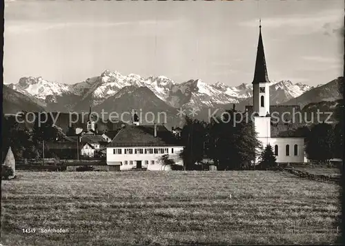 Sonthofen Oberallgaeu Allgaeuer Alpen Ortsansicht Kat. Sonthofen