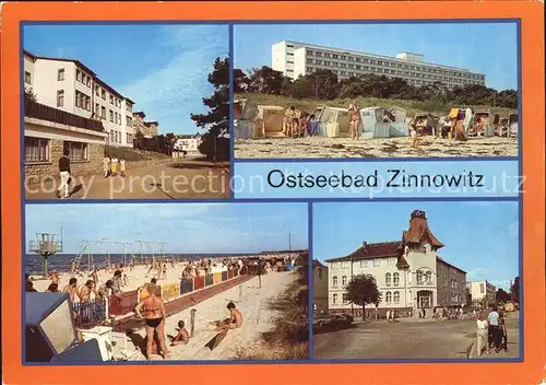 Zinnowitz Ostseebad Ferienheim IG Wismut Gertrud Roter Oktober Strand Kegelbahn