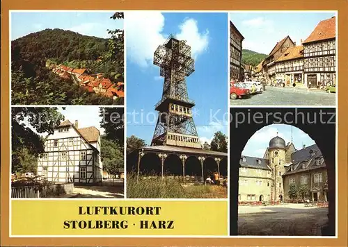 Stolberg Harz Rittergasse Josephskreuz Markt Jugendherberge Schloss Kat. Stolberg Harz