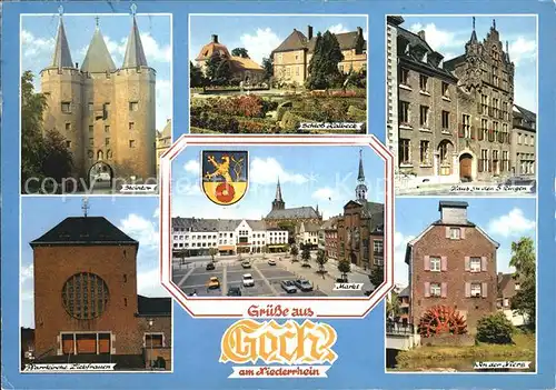 Goch Schloss Halbeck Haus zu den 5 Ringen Niers Pfarrkirche Liebfrauen Kat. Goch
