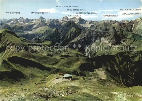 Nebelhorn Bergstation Tiroler Allgaeuer Hochgebirge Kat. Oberstdorf