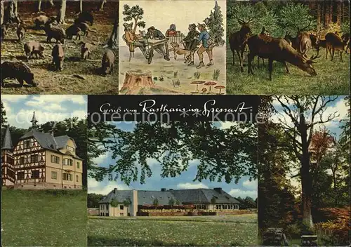 Rohrbrunn Rasthaus im Spessart Kat. Weibersbrunn