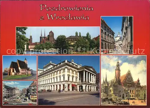 Wroclaw Stadtansichten Kirchen  Kat. Wroclaw Breslau
