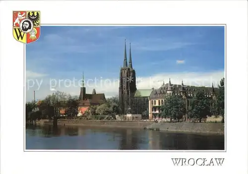 Wroclaw Aussicht Dominsel Kat. Wroclaw Breslau