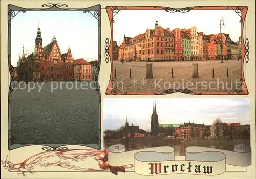 Wroclaw Rathaus Ring Dominsel Kat. Wroclaw Breslau