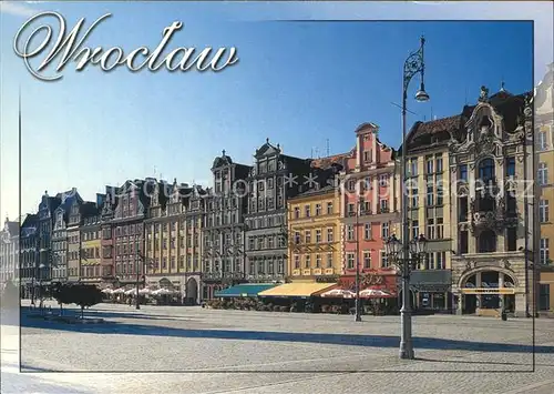 Wroclaw Markt Buergerhaeuser Kat. Wroclaw Breslau
