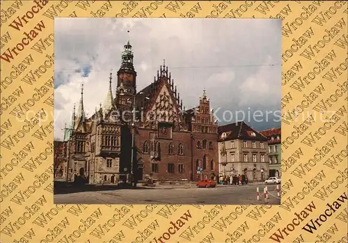 Wroclaw Rathaus Buergerhaeuser Kat. Wroclaw Breslau