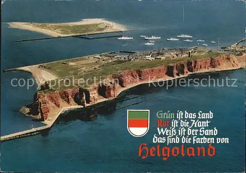 Helgoland Nordseebad Luftaufnahme Kat. Helgoland