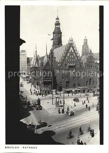 Breslau Niederschlesien Rathaus Schlesiertreffen 1965 Kat. Wroclaw