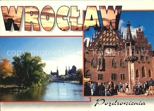 Wroclaw Dominsel Rathaus Kat. Wroclaw Breslau