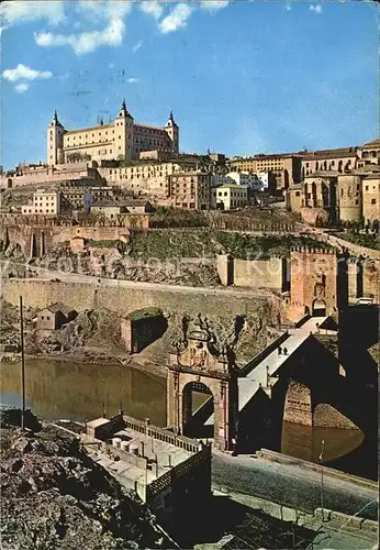 Toledo Castilla La Mancha Alcantara Bruecke Alcazar Kat. Toledo