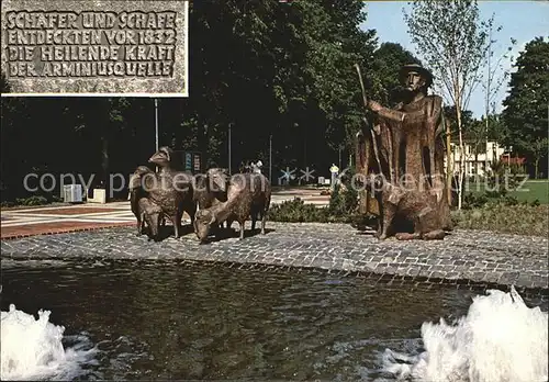 Bad Lippspringe Schaeferdenkmal Kurpark Eingang Kat. Bad Lippspringe