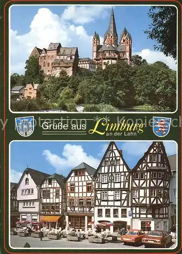 Limburg Lahn Schloss Stadtansicht Kat. Limburg a.d. Lahn