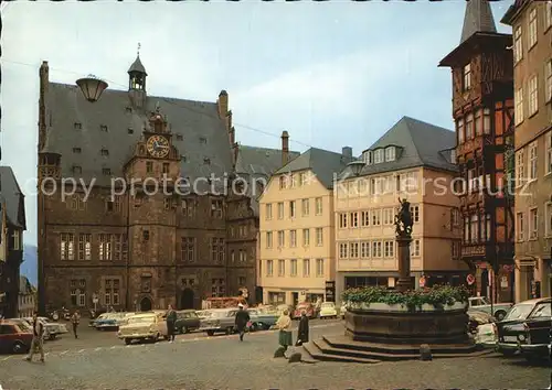 Marburg Lahn Marktplatz Rathaus Kat. Marburg