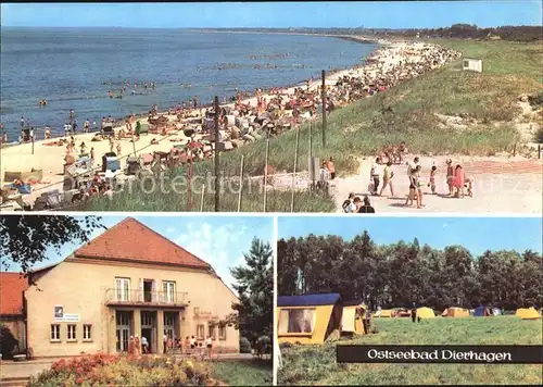 Dierhagen Ostseebad FDGB Heim Ernst Moritz Arndt Zeltplatz Kat. Dierhagen Ostseebad