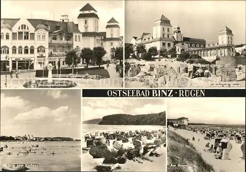 Binz Ruegen Strandpromenade Kurhaus Strand Kat. Binz