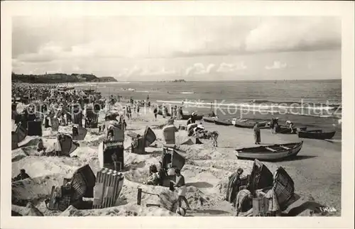 Ahlbeck Ostseebad Strand Kat. Heringsdorf Insel Usedom