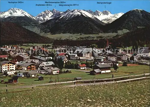 Seefeld Tirol Panorama Kalkkoegel Kat. Seefeld in Tirol