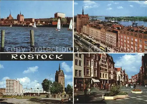 Rostock Mecklenburg Vorpommern Haedgehafen Interhotel Warnow Kroepeliner Tor Kat. Rostock