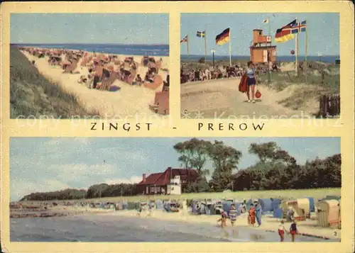 Zingst Ostseebad Prerow Strand Strandhalle Kat. Zingst Darss