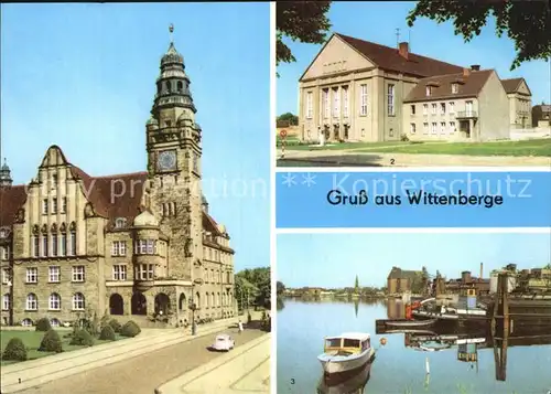 Wittenberge Prignitz Rathaus Kulturhaus Hafen Kat. Wittenberge