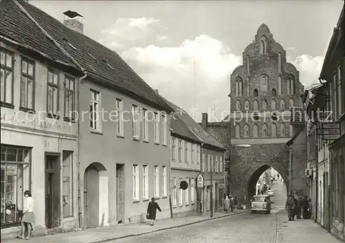 Teterow Mecklenburg Vorpommern Otto Grotewohl Strasse Malchiner Tor Kat. Teterow