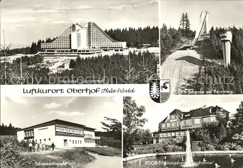 Oberhof Thueringen Interhotel Panorama Schanze Rennsteig Baude Kat. Oberhof Thueringen