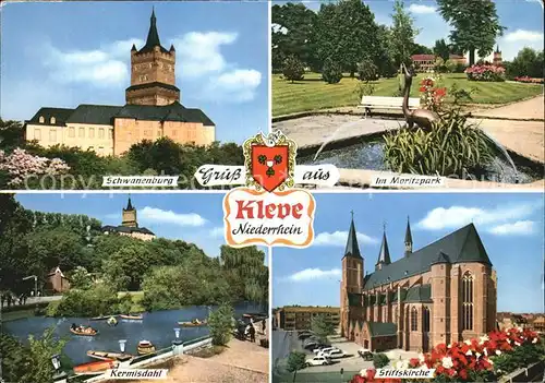 Kleve Schwanenburg Moritzpark Kermisdahl Stiftskirche Kat. Kleve