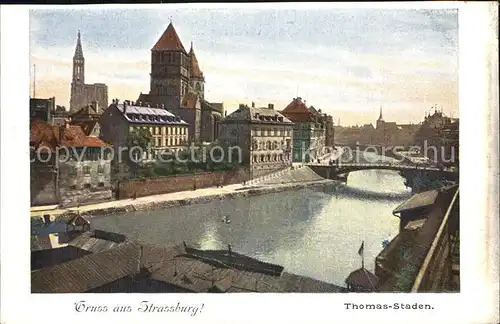 Strassburg Elsass Thomas Staden Deutsche Reichspost Kat. Strasbourg