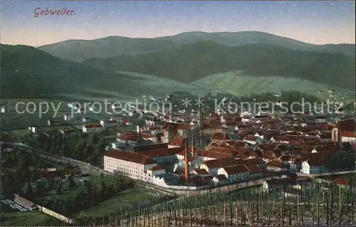 Gebweiler Elsass Panorama Vogesen