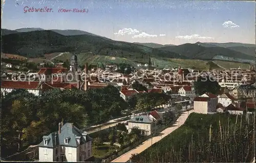 Gebweiler Elsass Panorama Vogesen