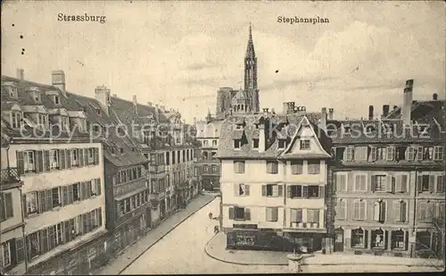 Strassburg Elsass Stephansplan Kat. Strasbourg