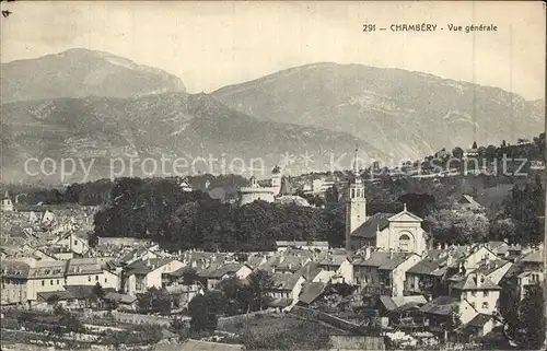 Chambery Savoie Vue generale Montagnes Kat. Chambery