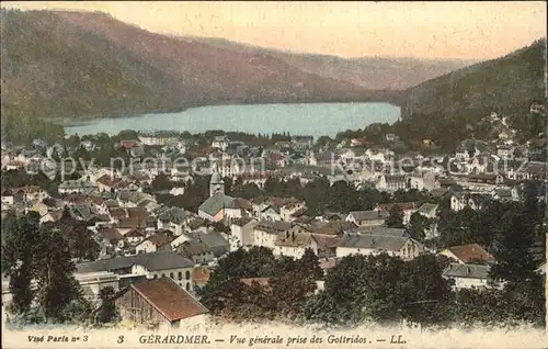 Gerardmer Vosges Vue generale prise des Gottridos Lac Kat. Gerardmer