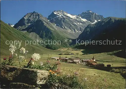 Sertig Doerfli Mittagshorn Plattenflue Hoch Ducan Kat. Sertigpass