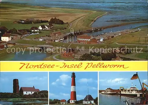 Pellworm Leuchtturm Hafen Kat. Pellworm