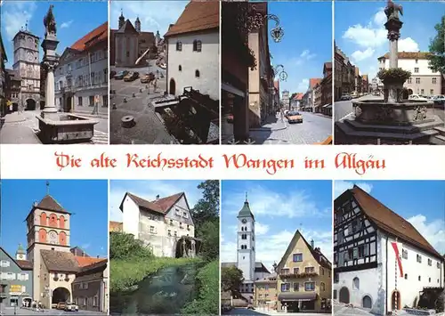 Wangen Allgaeu Brunnen Kat. Wangen im Allgaeu