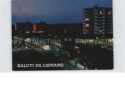 Lignano Pineta Nachtaufnahme Kat. Lignano