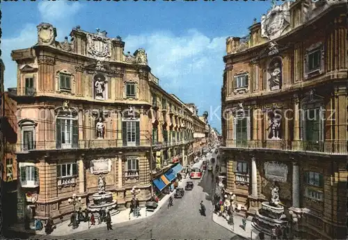 Palermo Sicilia Quattro Canti Maqueda Strasse Kat. Palermo