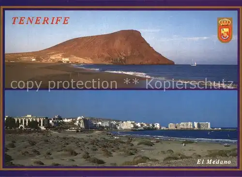 El Medano Tenerife Teilansicht Berg Kat. Islas Canarias Spanien