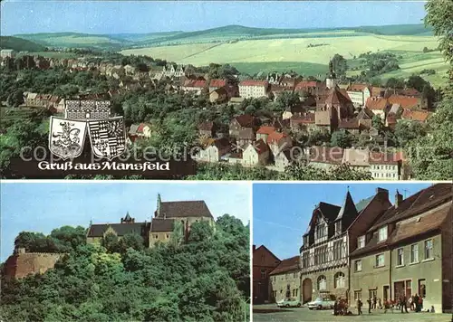 Mansfeld Suedharz Schloss Teilansicht Platz Kat. Mansfeld Suedharz