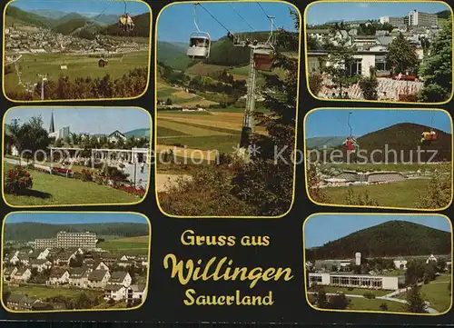 Willingen Sauerland Stadtansichten Seilbahn Panorama  Kat. Willingen (Upland)