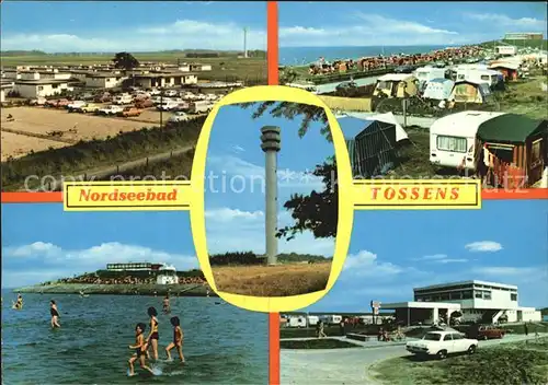 Tossens Nordseebad Strandhalle Zeltplatz Teilansicht  Kat. Butjadingen