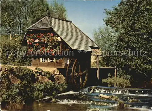 Roetenbach Baden Kleinmuehle am Bach Kat. Friedenweiler