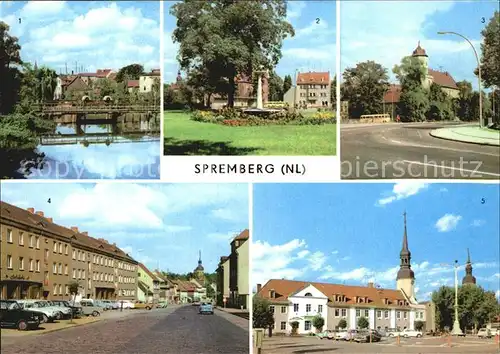 Spremberg Niederlausitz An der Spree Busbahnhof Schloss Rathaus Kat. Spremberg