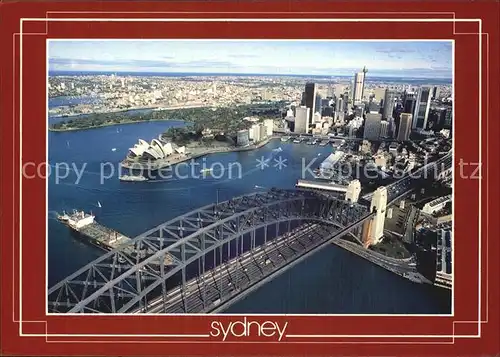Sydney New South Wales Aerial view of Sidney Opera Bridge Kat. Sydney