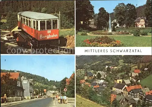 Schwarzatal Obstfelderschmiede Bergbahn Meuselbach Sitzendorf Mellenbach Kat. Rudolstadt
