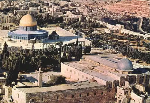 Jerusalem Yerushalayim Temple Area from the Air Kat. Israel