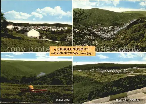 Kemmenau Unterbachtal Blick auf den Ort Lahntal Kat. Kemmenau